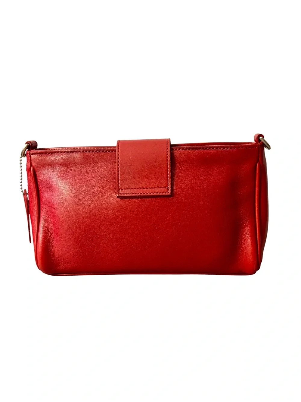 Vintage Coach Red Leather Legacy Demi Flap Crossbody Bag 9154 - Made in USA